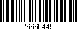 Código de barras (EAN, GTIN, SKU, ISBN): '26660445'