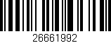 Código de barras (EAN, GTIN, SKU, ISBN): '26661992'