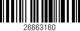Código de barras (EAN, GTIN, SKU, ISBN): '26663160'