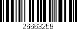 Código de barras (EAN, GTIN, SKU, ISBN): '26663259'