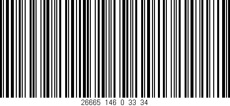 Código de barras (EAN, GTIN, SKU, ISBN): '26665_146_0_33/34'
