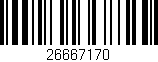 Código de barras (EAN, GTIN, SKU, ISBN): '26667170'
