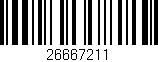 Código de barras (EAN, GTIN, SKU, ISBN): '26667211'