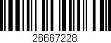 Código de barras (EAN, GTIN, SKU, ISBN): '26667228'