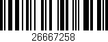 Código de barras (EAN, GTIN, SKU, ISBN): '26667258'