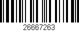 Código de barras (EAN, GTIN, SKU, ISBN): '26667263'