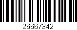 Código de barras (EAN, GTIN, SKU, ISBN): '26667342'