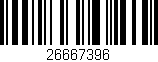 Código de barras (EAN, GTIN, SKU, ISBN): '26667396'