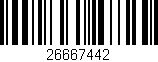 Código de barras (EAN, GTIN, SKU, ISBN): '26667442'