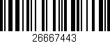 Código de barras (EAN, GTIN, SKU, ISBN): '26667443'