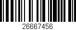 Código de barras (EAN, GTIN, SKU, ISBN): '26667456'