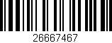 Código de barras (EAN, GTIN, SKU, ISBN): '26667467'