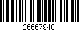 Código de barras (EAN, GTIN, SKU, ISBN): '26667948'