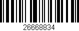 Código de barras (EAN, GTIN, SKU, ISBN): '26668834'