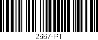 Código de barras (EAN, GTIN, SKU, ISBN): '2667-PT'
