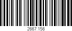 Código de barras (EAN, GTIN, SKU, ISBN): '2667.156'