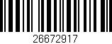 Código de barras (EAN, GTIN, SKU, ISBN): '26672917'