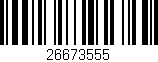 Código de barras (EAN, GTIN, SKU, ISBN): '26673555'