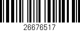 Código de barras (EAN, GTIN, SKU, ISBN): '26676517'