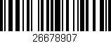 Código de barras (EAN, GTIN, SKU, ISBN): '26678907'