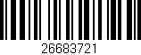 Código de barras (EAN, GTIN, SKU, ISBN): '26683721'
