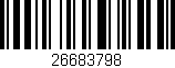 Código de barras (EAN, GTIN, SKU, ISBN): '26683798'