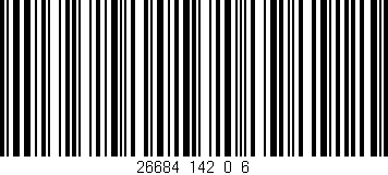 Código de barras (EAN, GTIN, SKU, ISBN): '26684_142_0_6'