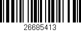 Código de barras (EAN, GTIN, SKU, ISBN): '26685413'