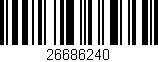 Código de barras (EAN, GTIN, SKU, ISBN): '26686240'