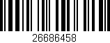 Código de barras (EAN, GTIN, SKU, ISBN): '26686458'