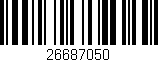 Código de barras (EAN, GTIN, SKU, ISBN): '26687050'