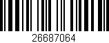Código de barras (EAN, GTIN, SKU, ISBN): '26687064'