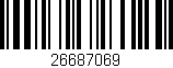 Código de barras (EAN, GTIN, SKU, ISBN): '26687069'