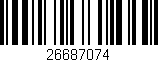 Código de barras (EAN, GTIN, SKU, ISBN): '26687074'