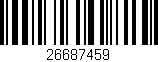 Código de barras (EAN, GTIN, SKU, ISBN): '26687459'