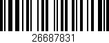 Código de barras (EAN, GTIN, SKU, ISBN): '26687831'