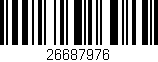 Código de barras (EAN, GTIN, SKU, ISBN): '26687976'