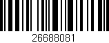Código de barras (EAN, GTIN, SKU, ISBN): '26688081'