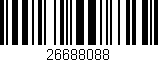 Código de barras (EAN, GTIN, SKU, ISBN): '26688088'