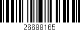 Código de barras (EAN, GTIN, SKU, ISBN): '26688165'
