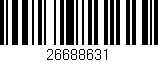 Código de barras (EAN, GTIN, SKU, ISBN): '26688631'