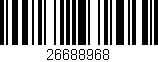 Código de barras (EAN, GTIN, SKU, ISBN): '26688968'