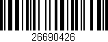 Código de barras (EAN, GTIN, SKU, ISBN): '26690426'