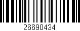 Código de barras (EAN, GTIN, SKU, ISBN): '26690434'