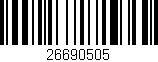 Código de barras (EAN, GTIN, SKU, ISBN): '26690505'