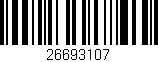 Código de barras (EAN, GTIN, SKU, ISBN): '26693107'
