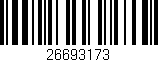 Código de barras (EAN, GTIN, SKU, ISBN): '26693173'