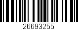 Código de barras (EAN, GTIN, SKU, ISBN): '26693255'