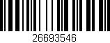 Código de barras (EAN, GTIN, SKU, ISBN): '26693546'