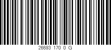 Código de barras (EAN, GTIN, SKU, ISBN): '26693_170_0_G'